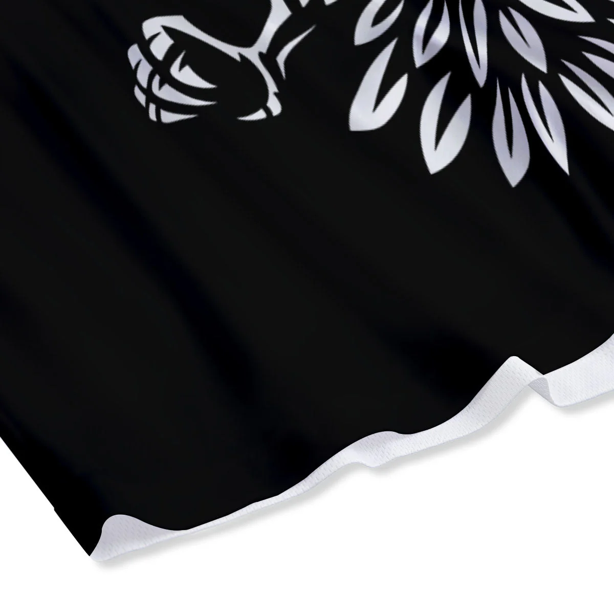 Eagle Monochrome Print Mesh Shorts - Image 4