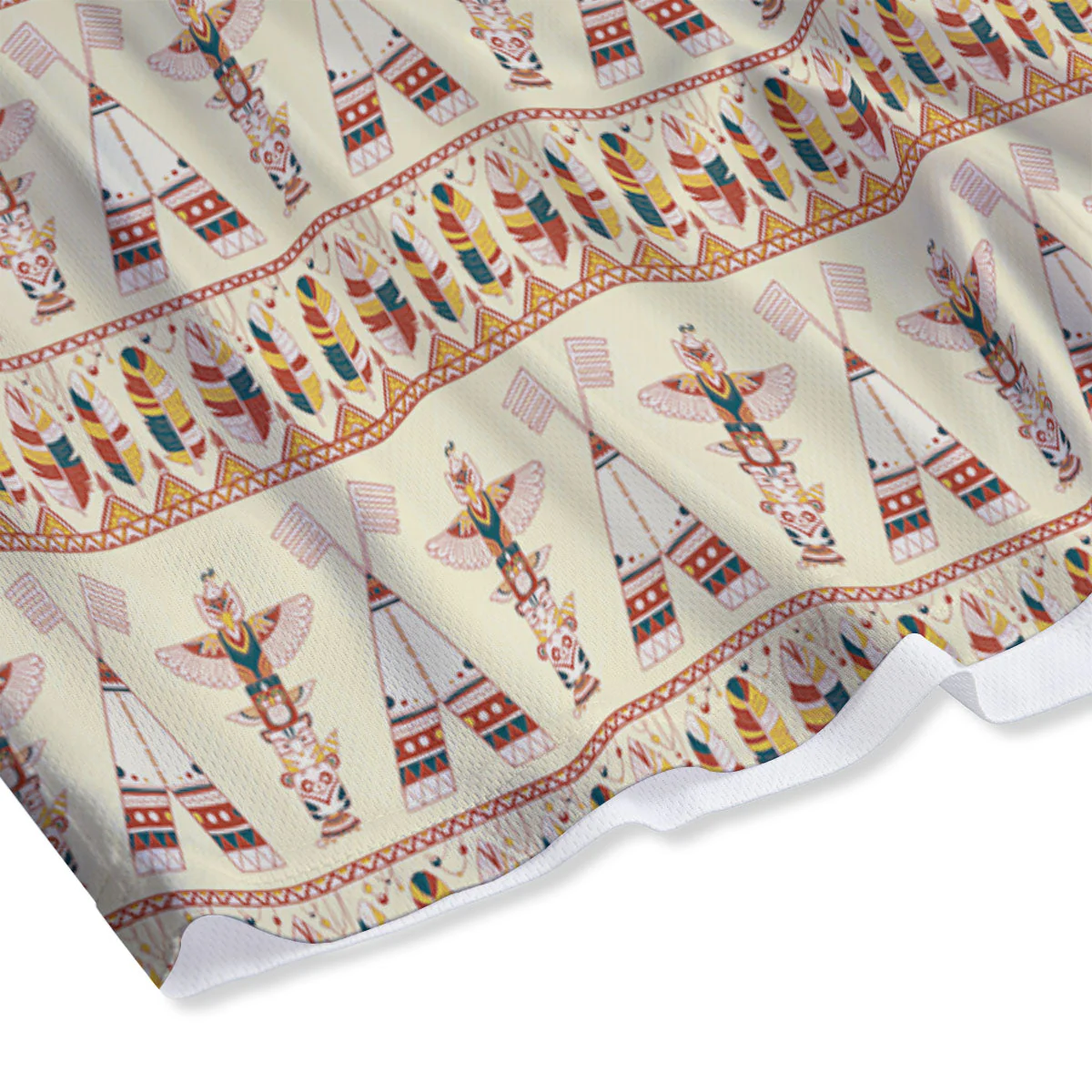 Eagle Totem Native American Print Mesh Shorts - Image 4