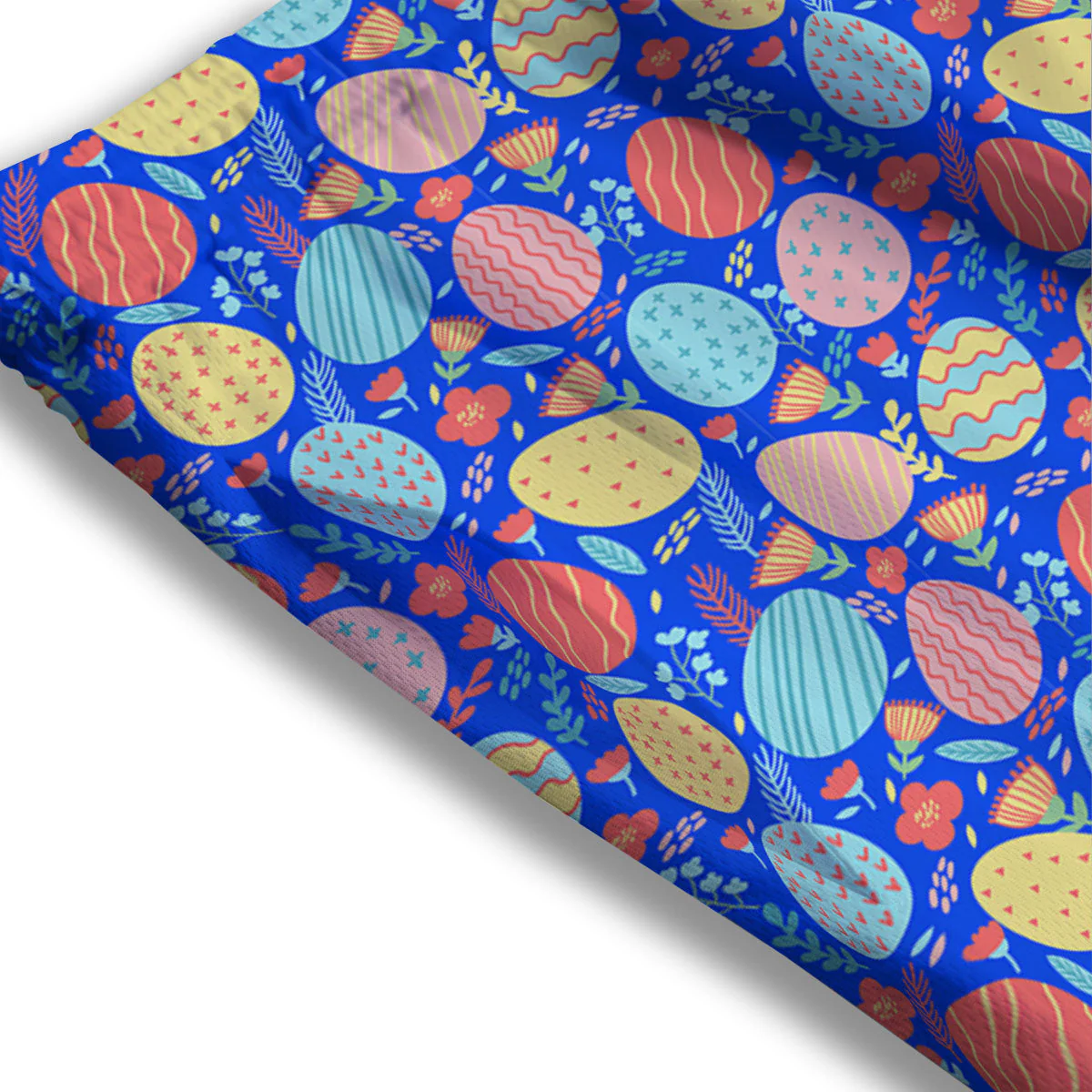 Easter Eggs Colorful Print Pattern Mesh Shorts - Image 3