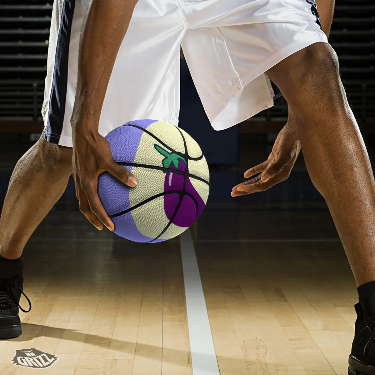 Eggplant Print Basketball - Image 3