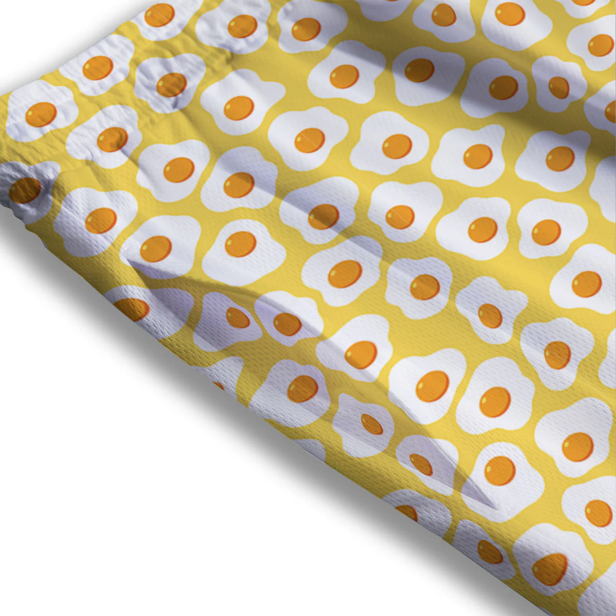 Eggs Print Pattern Mesh Shorts - Image 3