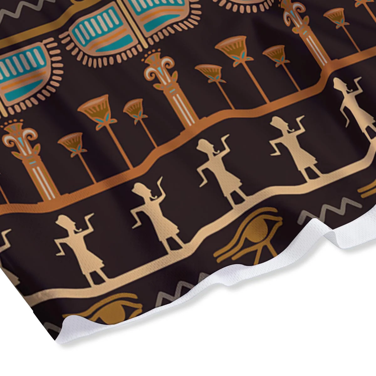 Egypt Tribal Print Pattern Mesh Shorts - Image 4