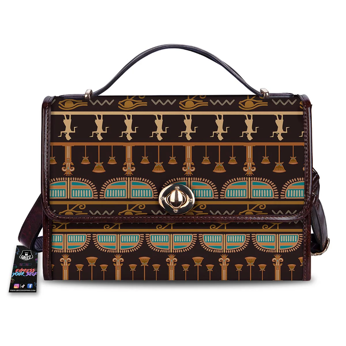Egypt Tribal Print Pattern Women's Satchel Bag