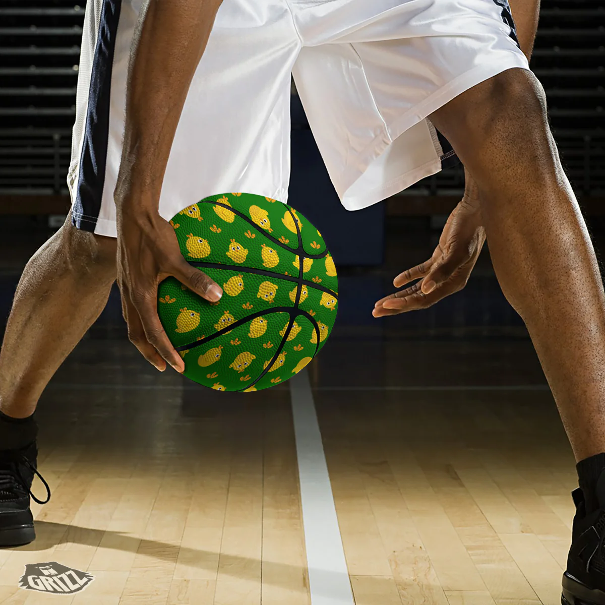 Emoji Cute Chicken Print Pattern Basketball - Image 3