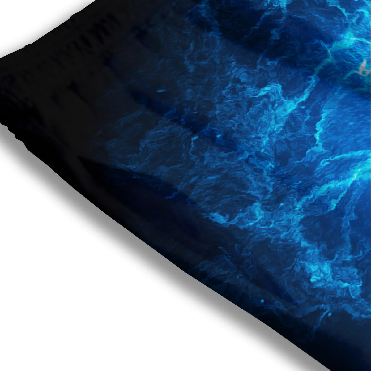 Energy Blue Plasma Print Mesh Shorts - Image 3