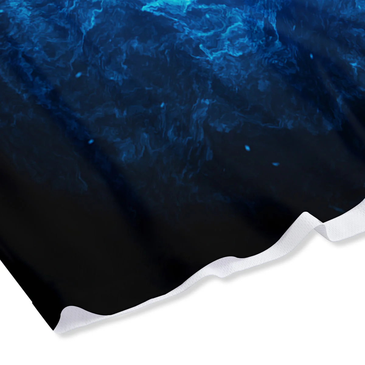 Energy Blue Plasma Print Mesh Shorts - Image 4