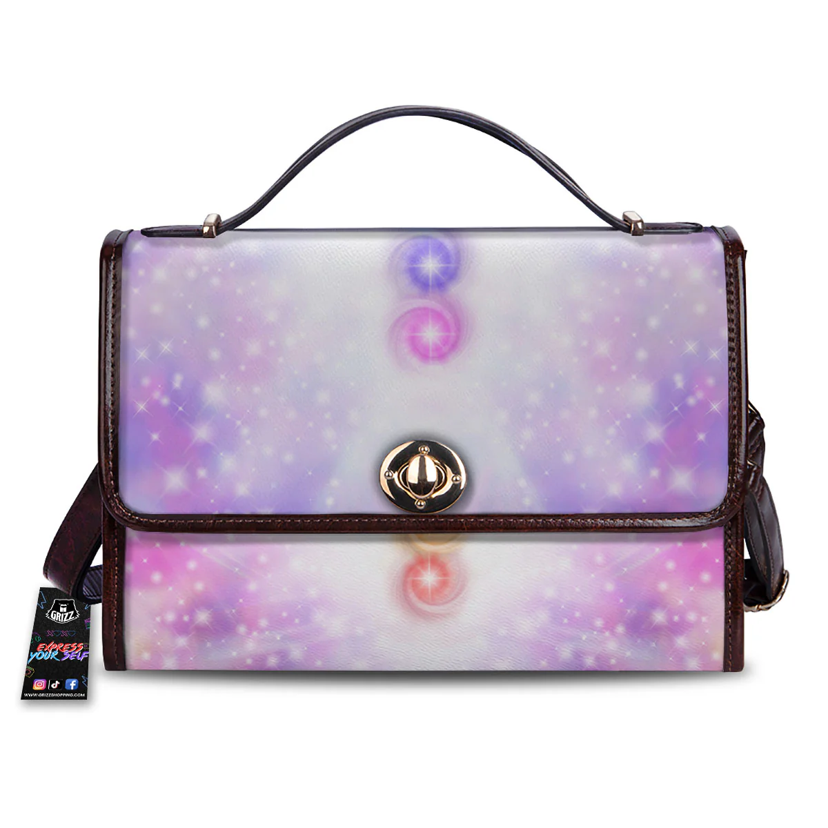Energy Seven Chakras Print Women's Satchel Bag