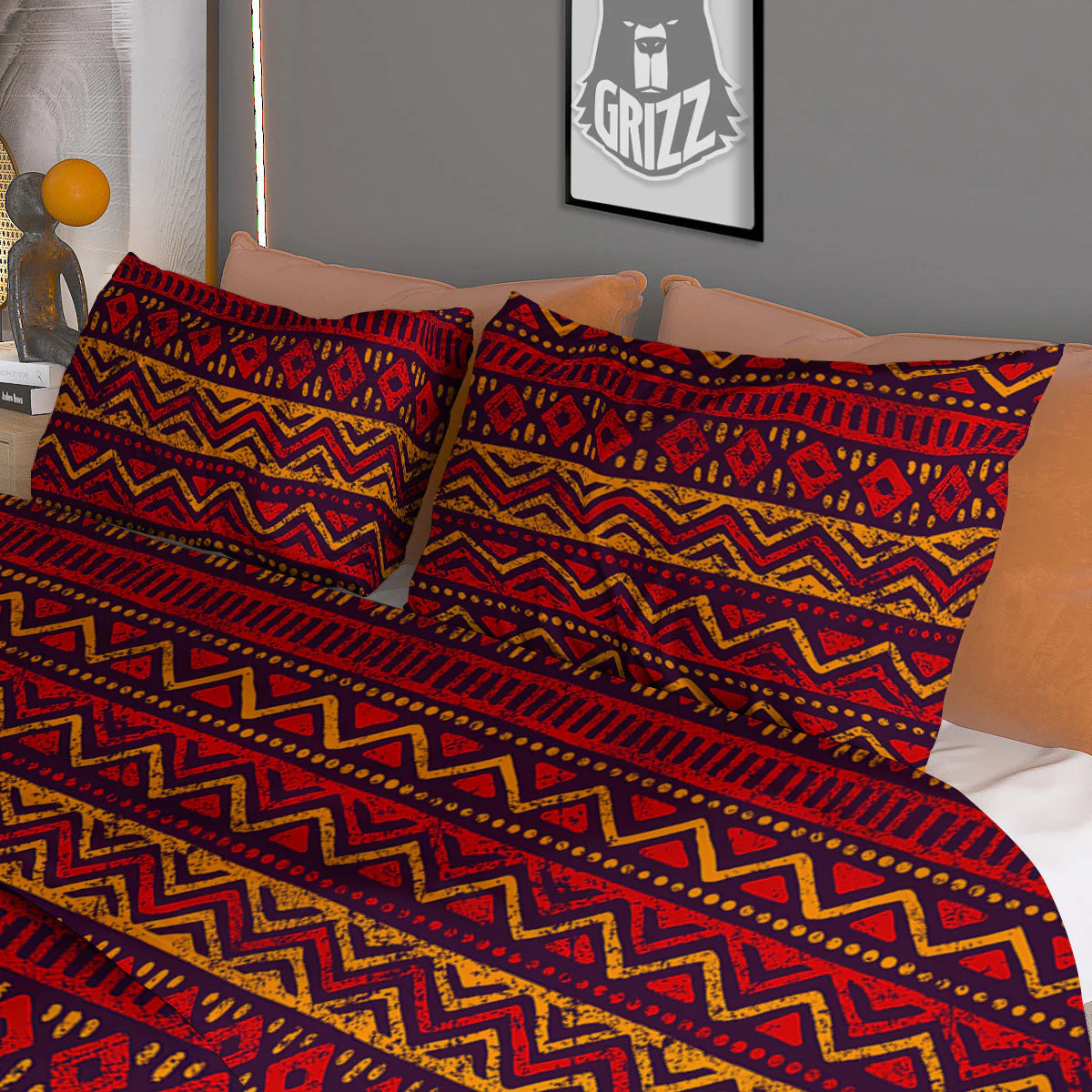 Ethnic African Print Pattern Duvet Cover Bedding Set - Image 3