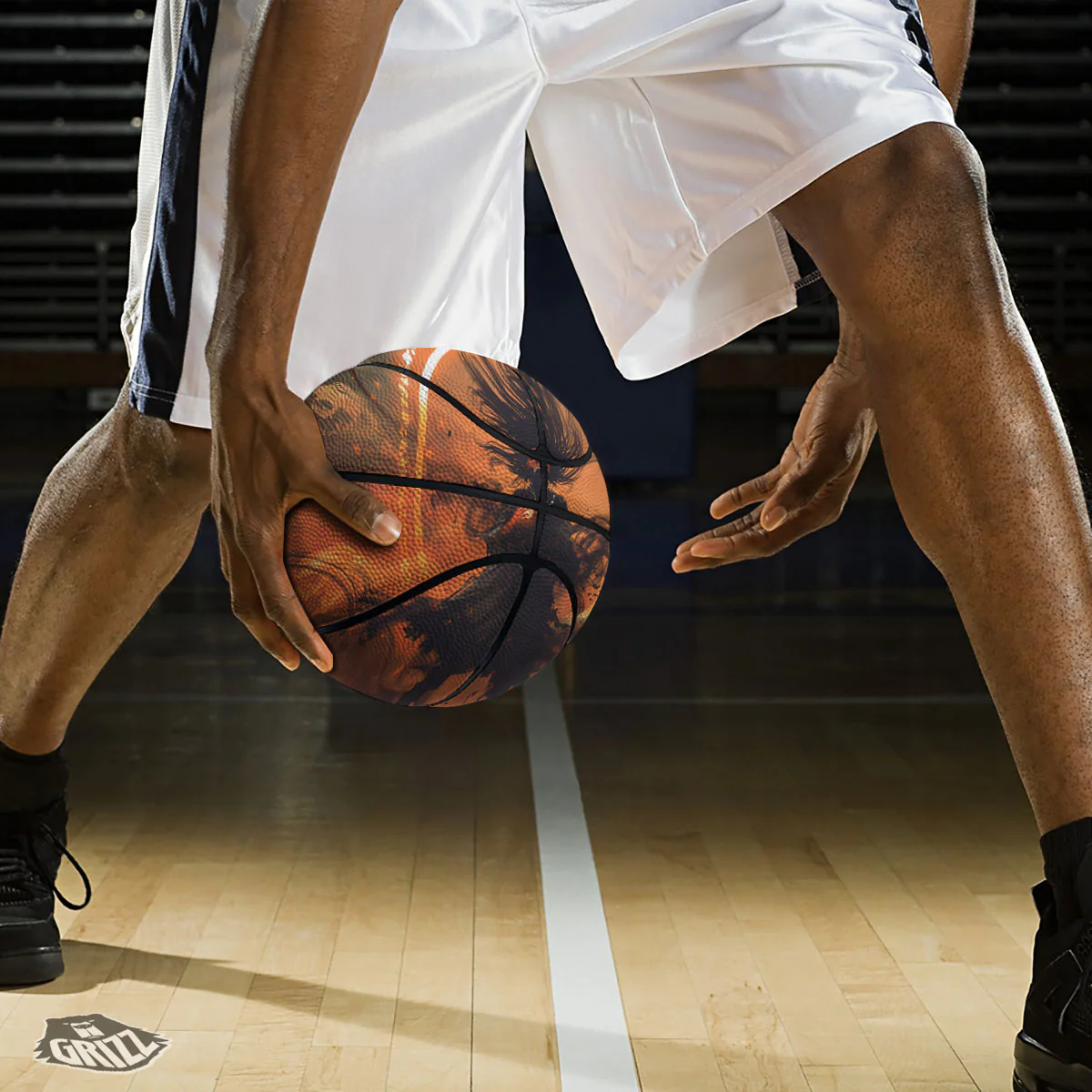 Evil Witch Print Basketball - Image 3