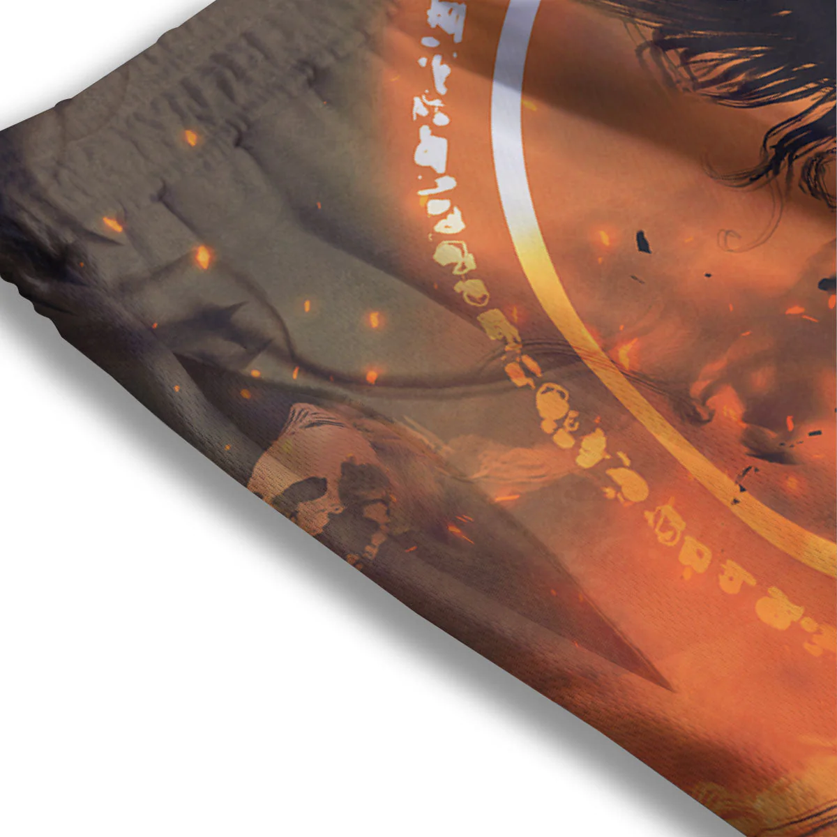 Evil Witch Print Mesh Shorts - Image 3