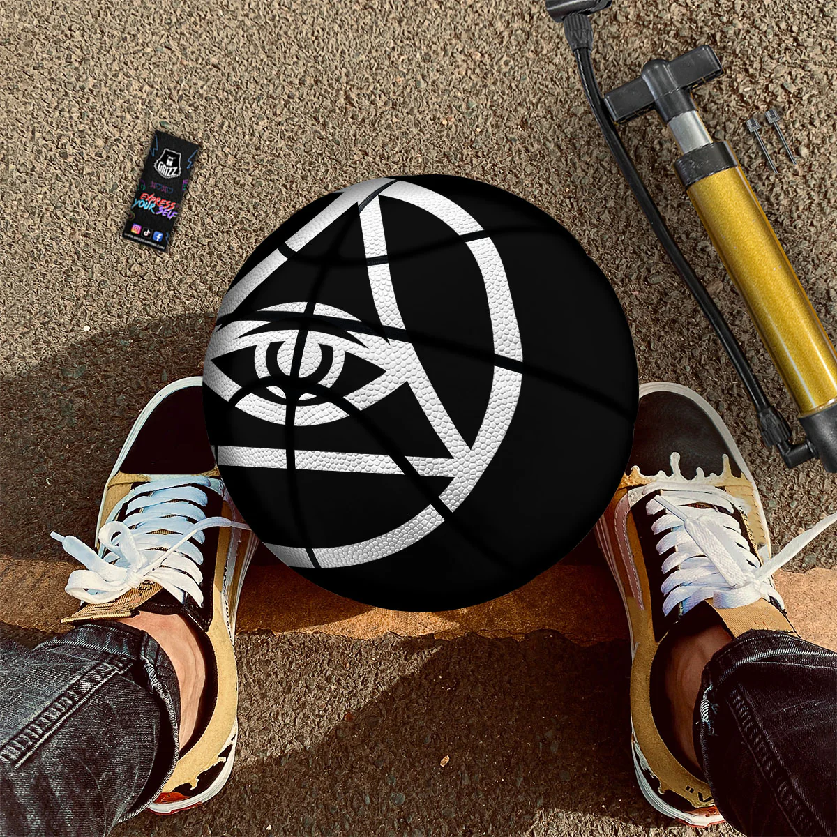 Eye Illuminati Print Basketball - Image 2