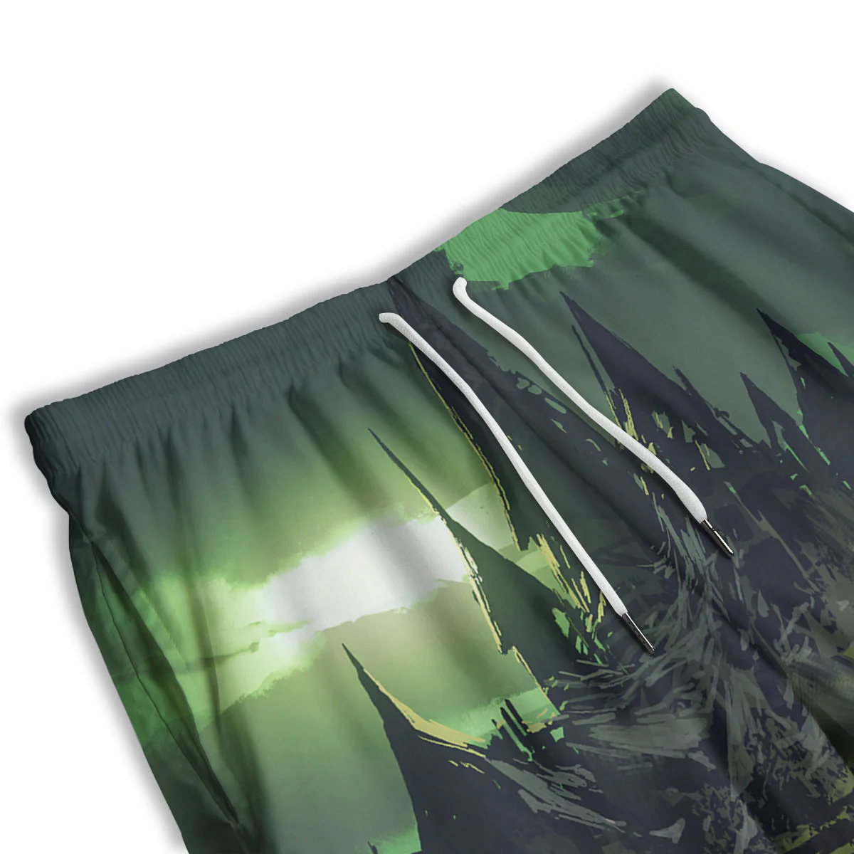 Fantasy Knight And Castle Men's Athletic Shorts - Image 3