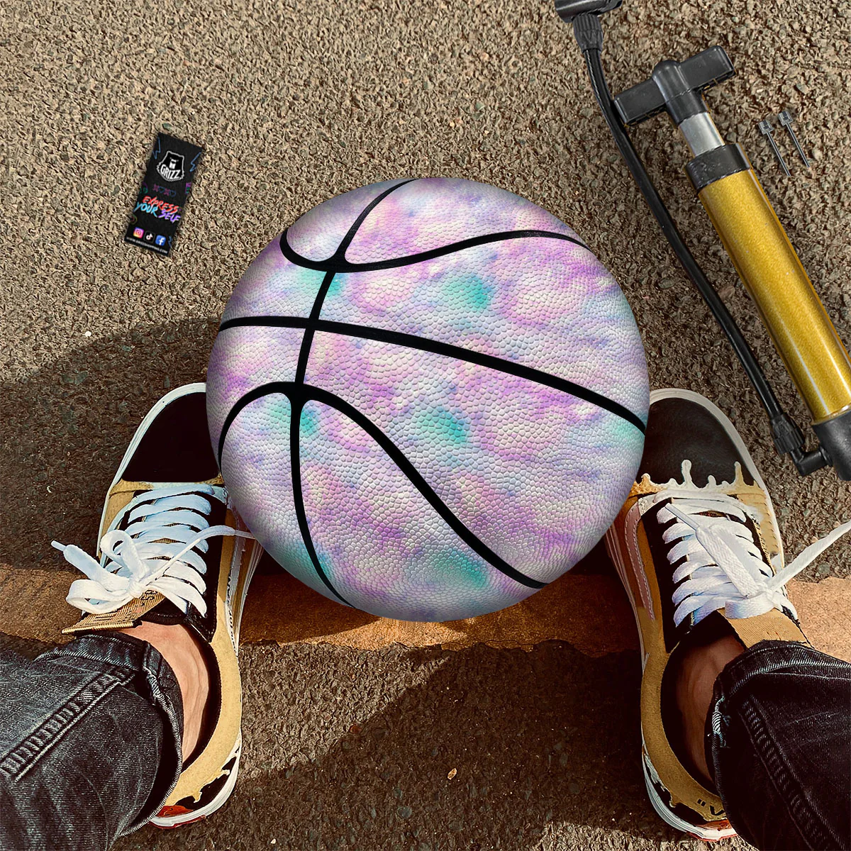 Fantasy Star Print Pattern Basketball - Image 2