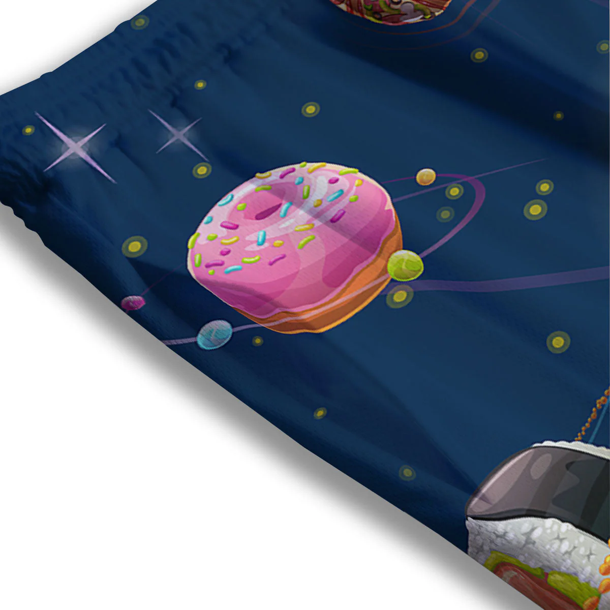 Fast Food Planets Set Print Mesh Shorts - Image 3