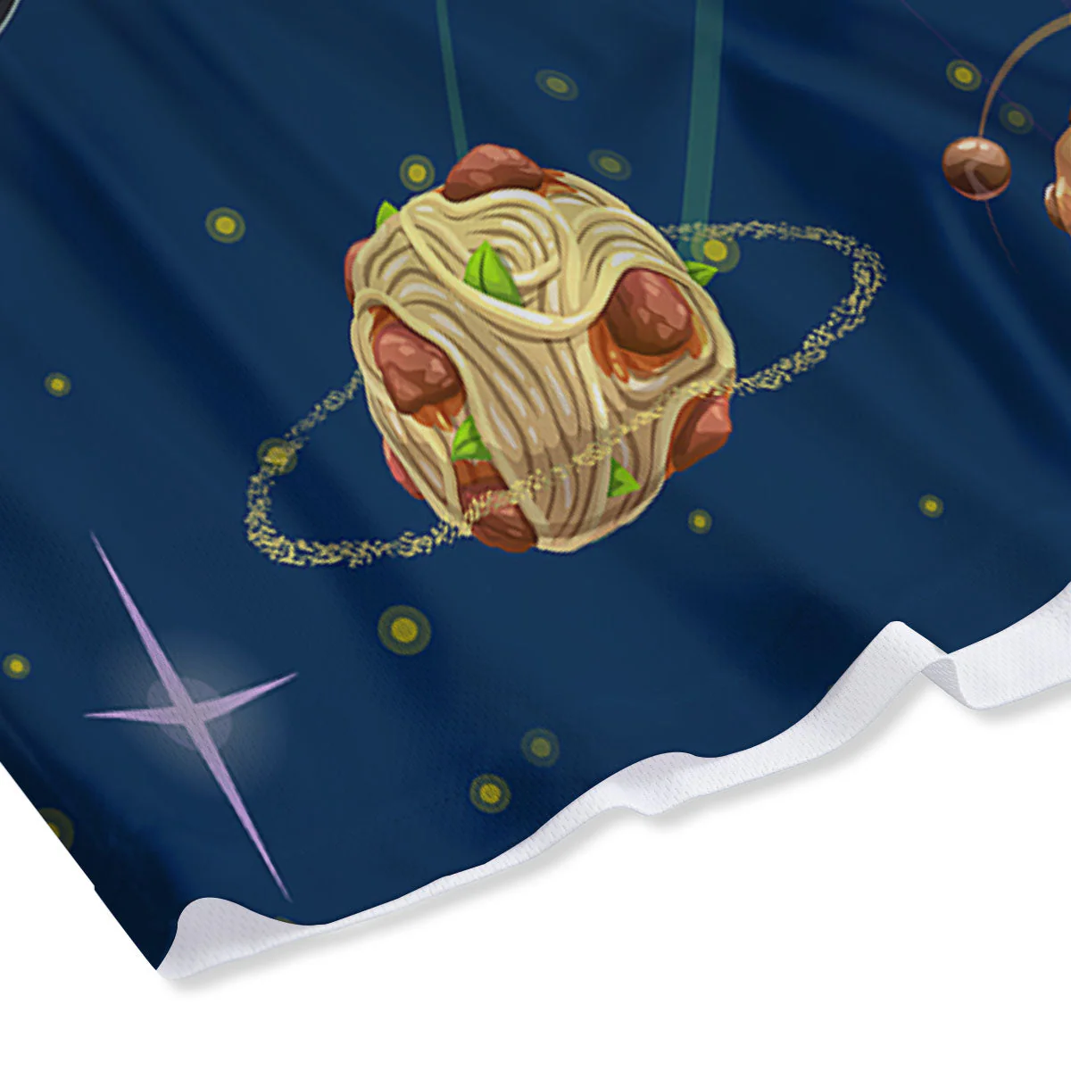 Fast Food Planets Set Print Mesh Shorts - Image 4