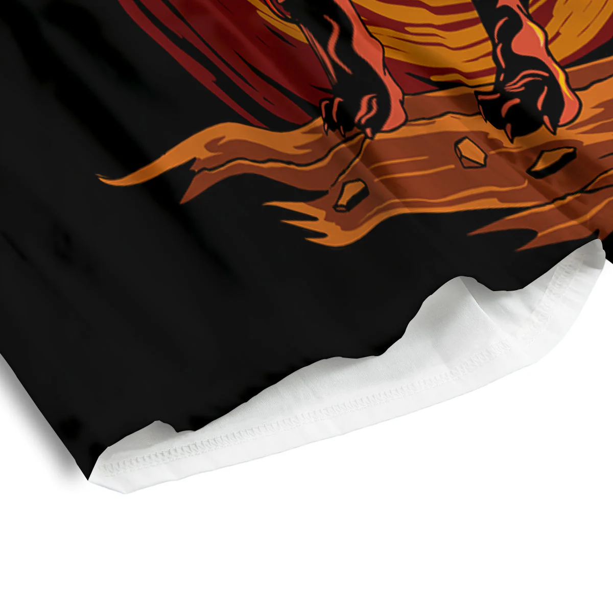 Fire Pitbull Print Men's Athletic Shorts - Image 4