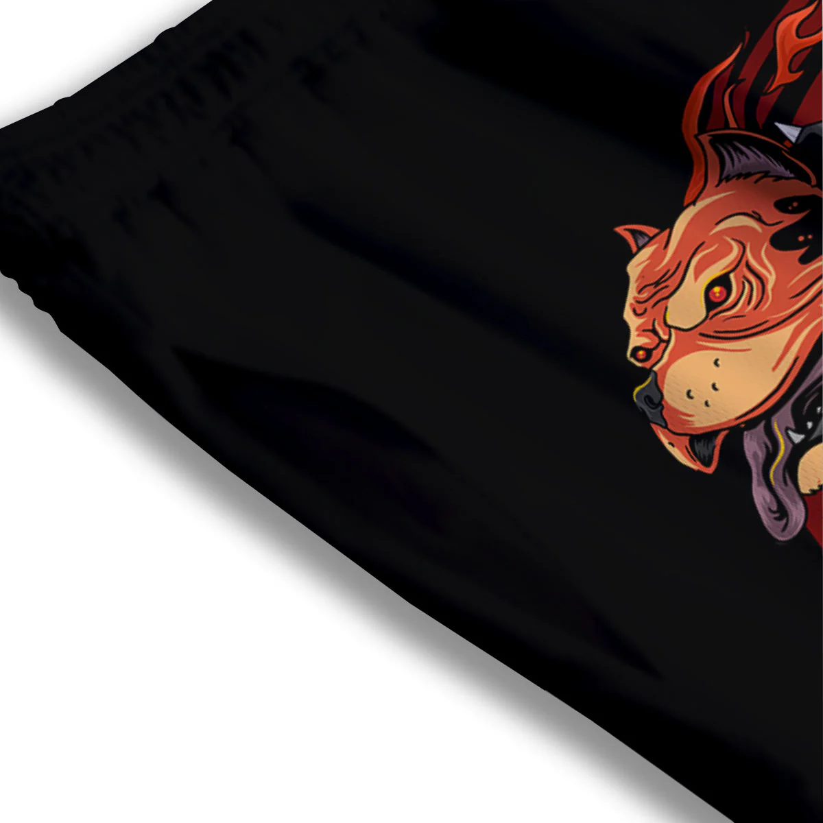 Fire Pitbull Print Mesh Shorts - Image 3