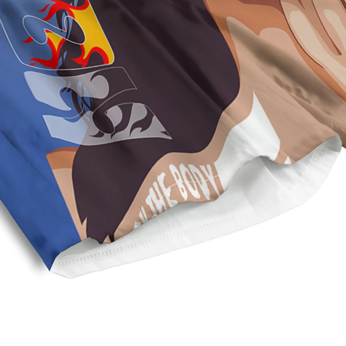 Fire Psychedelic Women Print Men's Athletic Shorts - Image 4