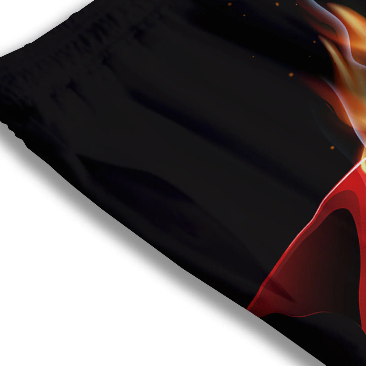 Fire Wings Angel Heart Print Mesh Shorts - Image 3