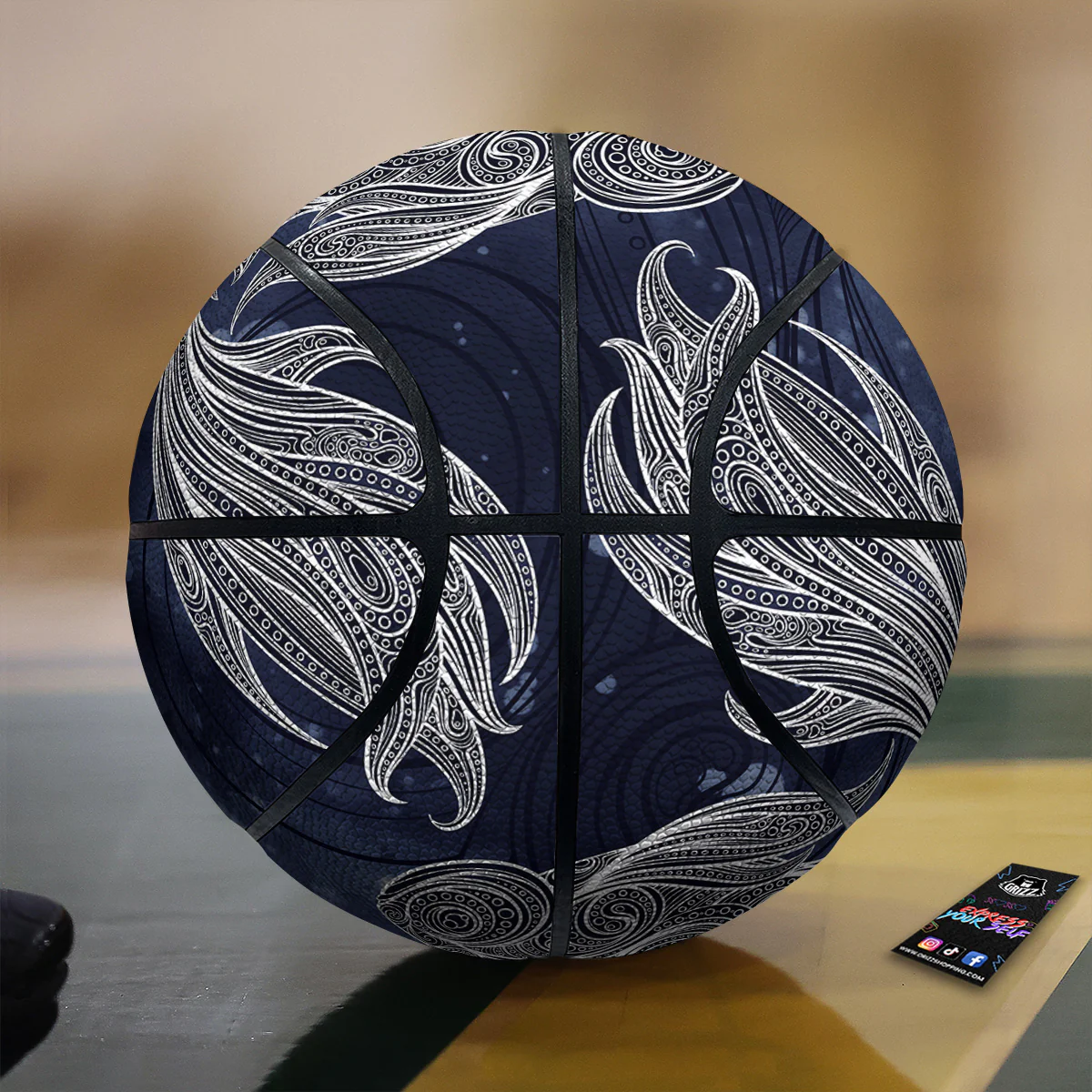 Fish Bohemian Spiritual Print Basketball