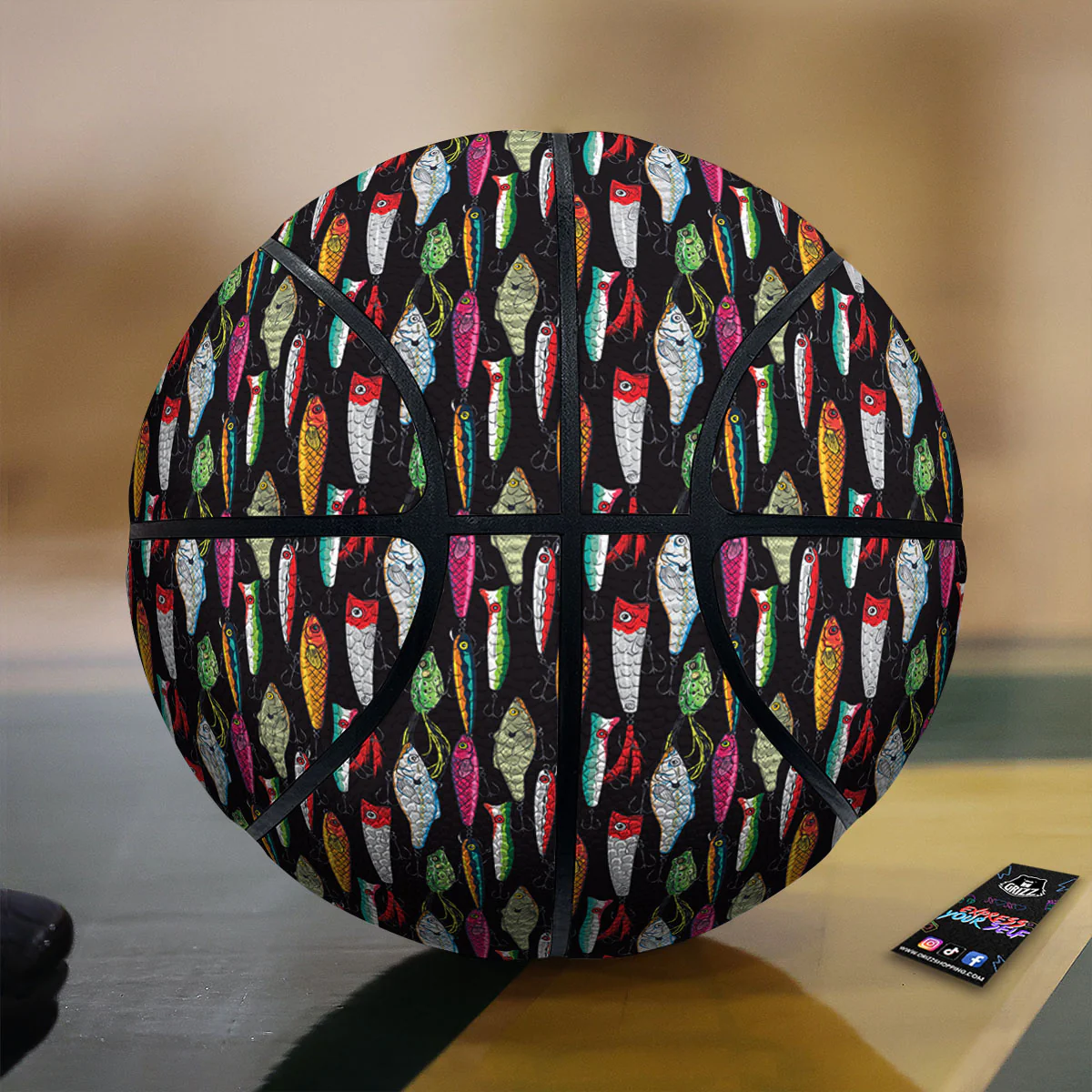 Fishing Print Pattern Basketball
