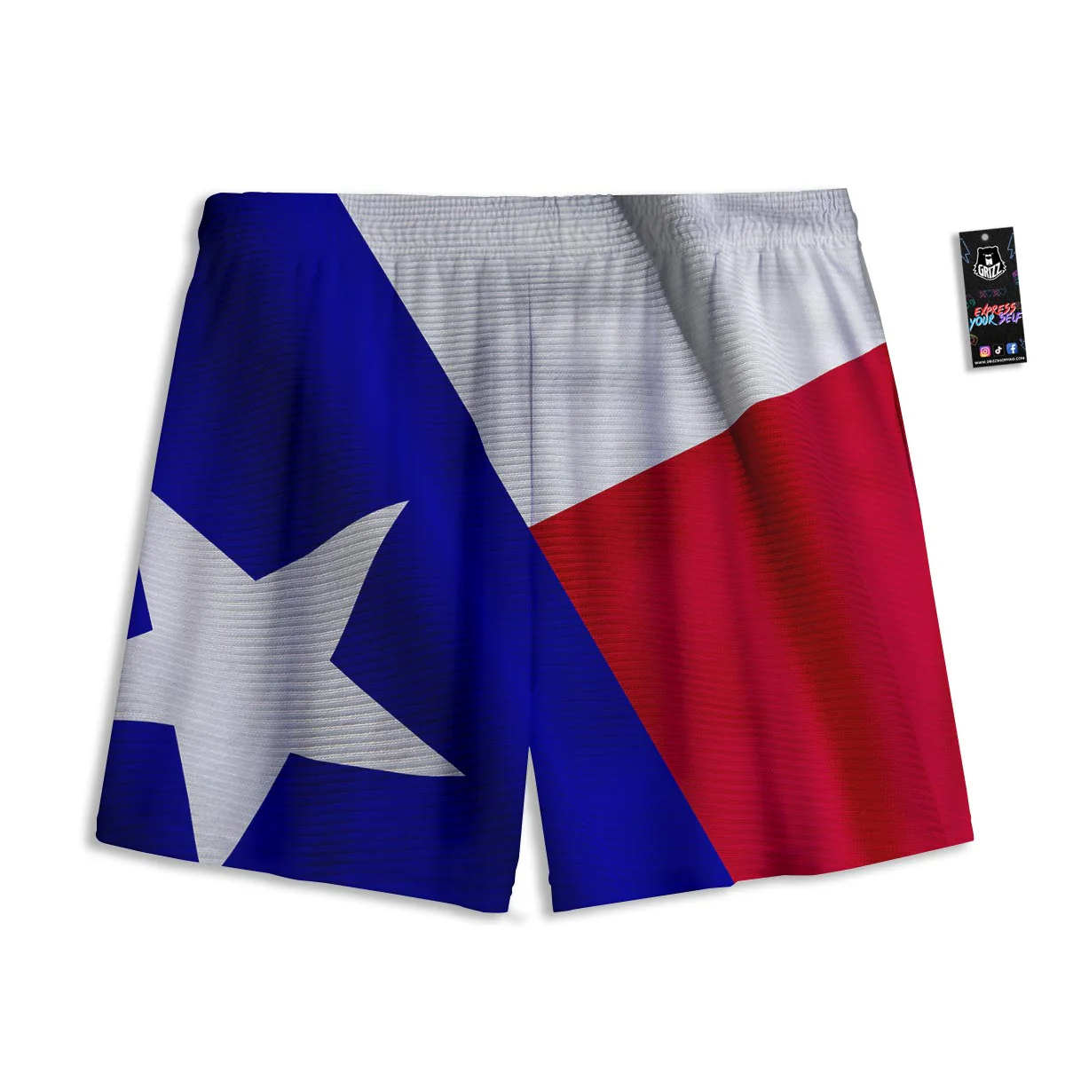 Flag Texas State Print Mesh Shorts - Image 2