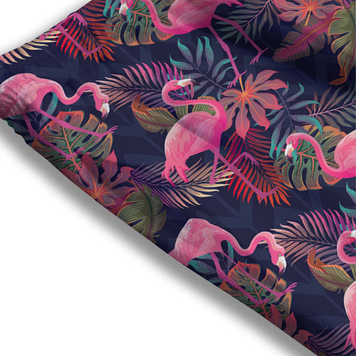 Flamingo Watercolor Print Pattern Mesh Shorts - Image 3