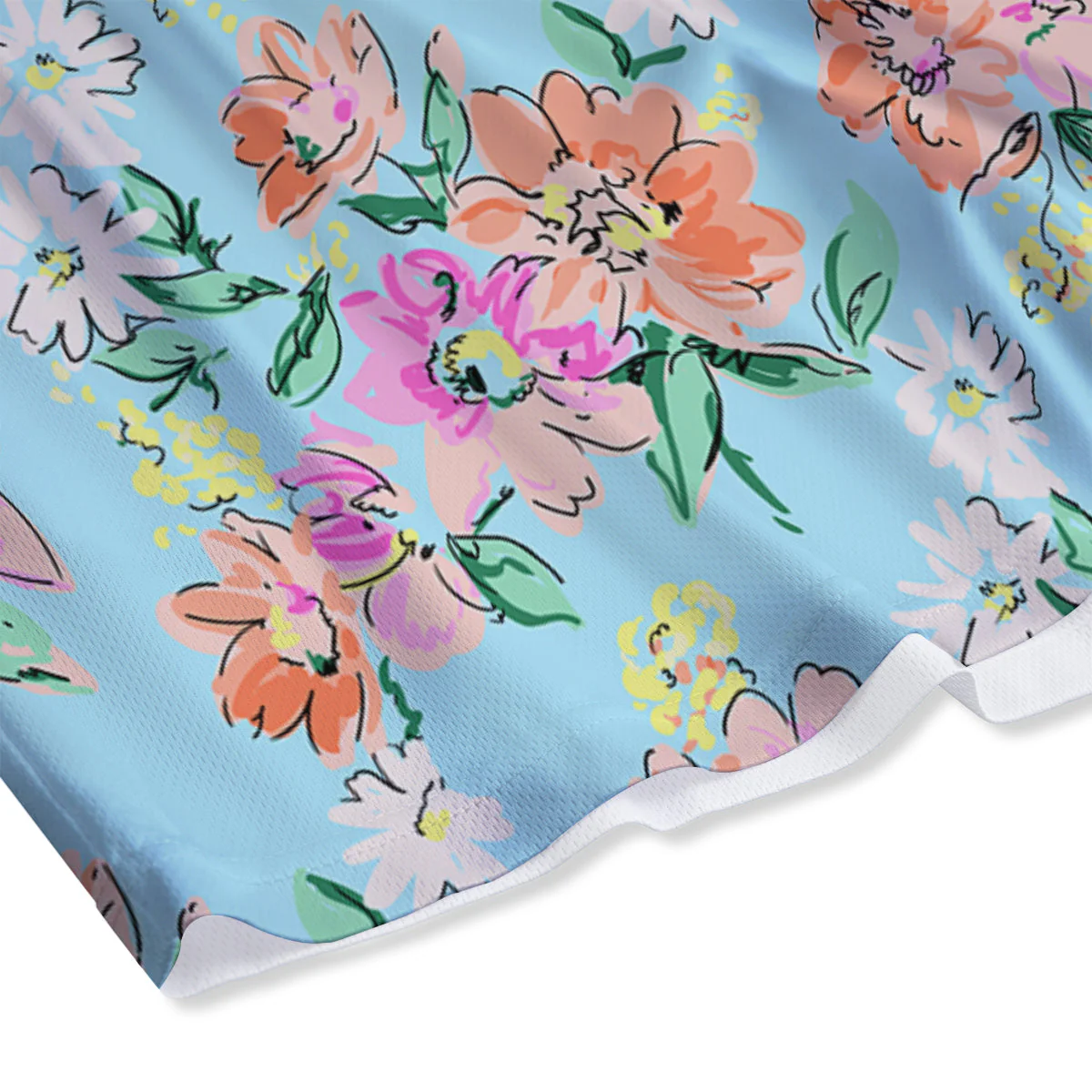 Floral Girly Vintage Print Pattern Mesh Shorts - Image 4