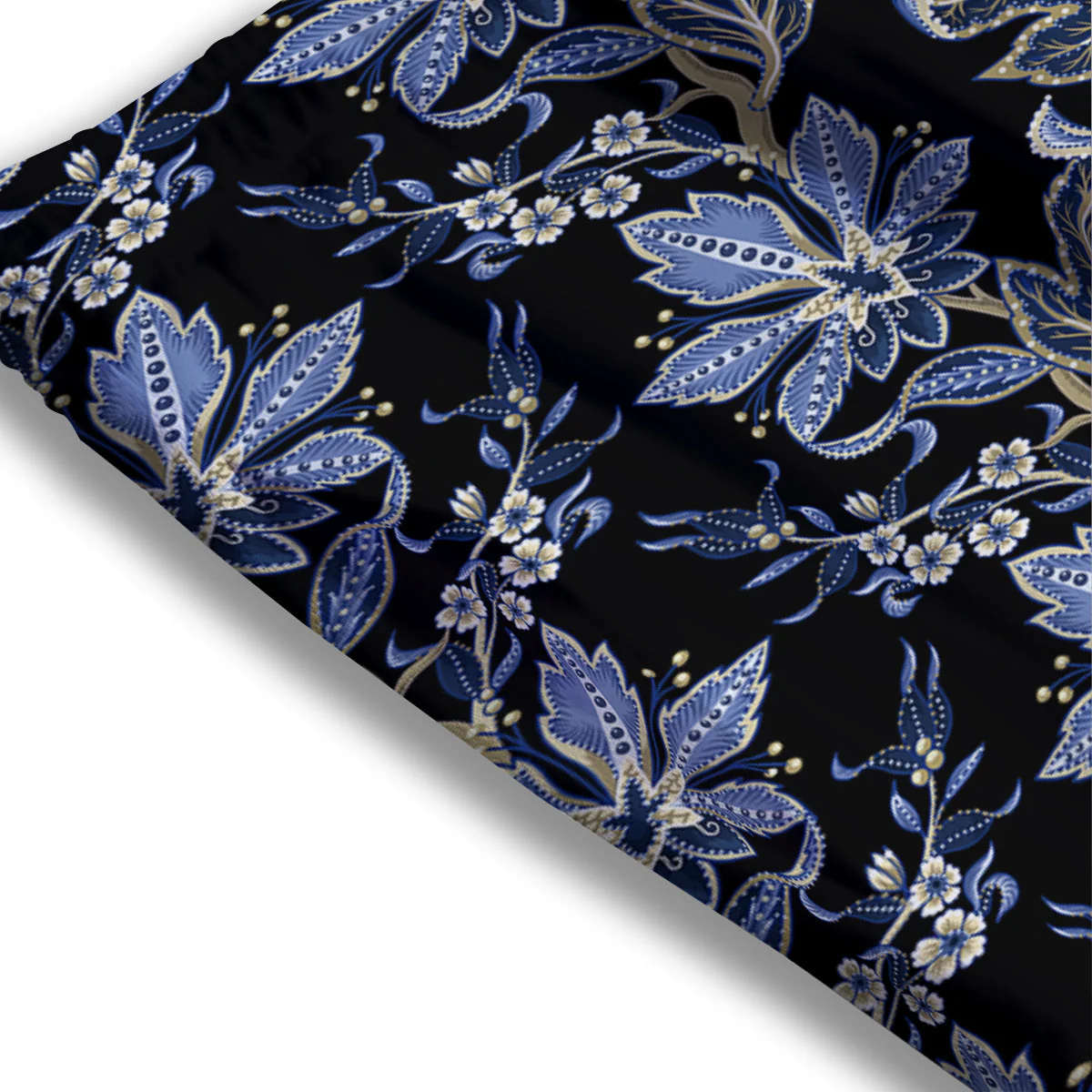 Floral Indian Vintage Print Pattern Mesh Shorts - Image 3