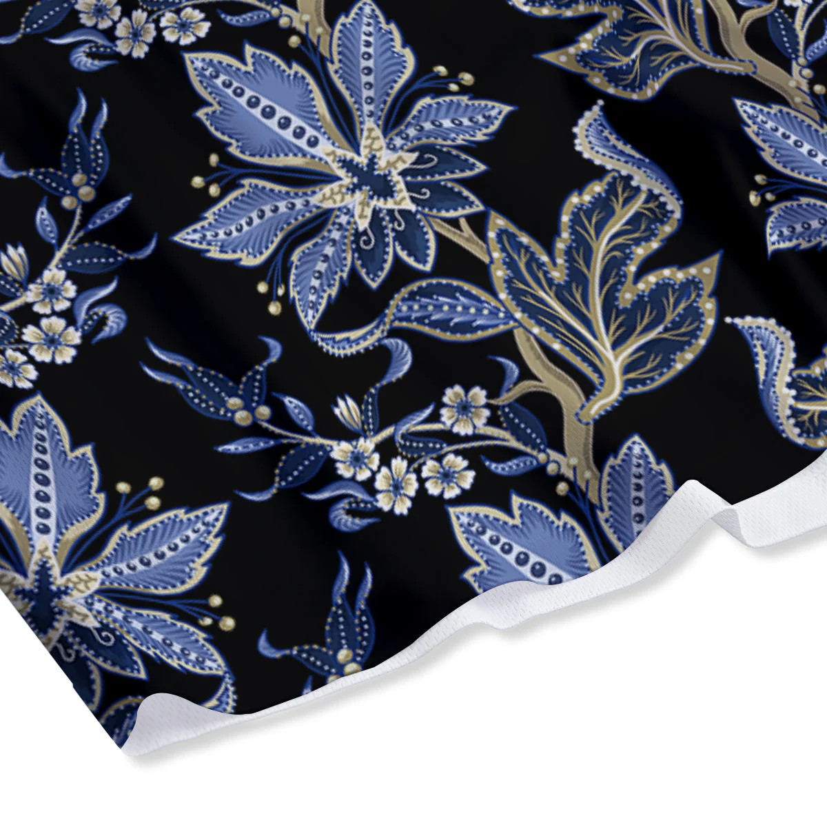 Floral Indian Vintage Print Pattern Mesh Shorts - Image 4