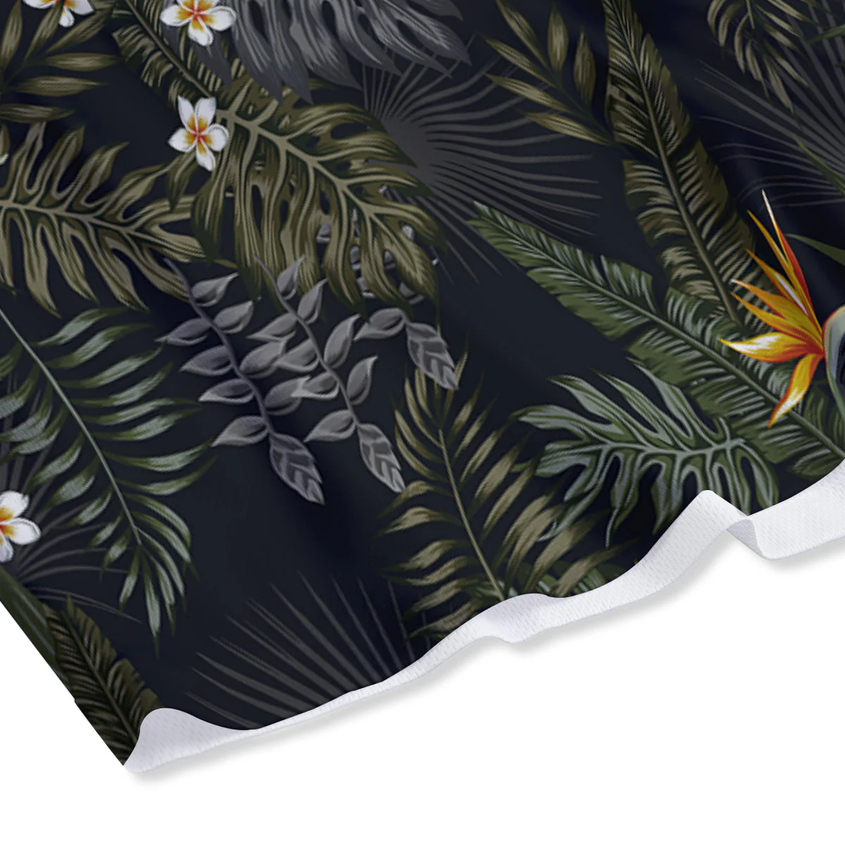 Floral Tropical Vintage Print Pattern Mesh Shorts - Image 4