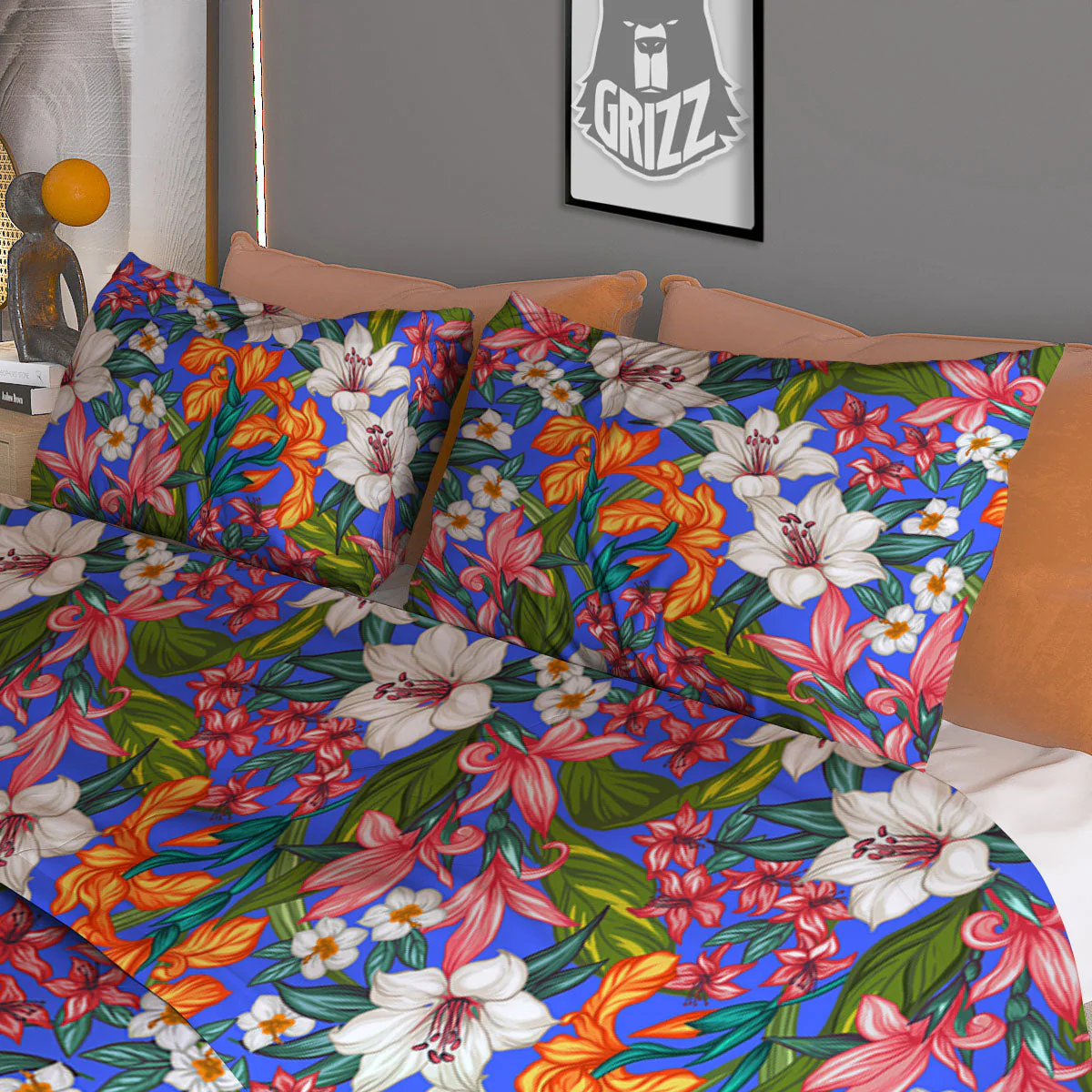 Flower Aloha Hawaiian Print Duvet Cover Bedding Set - Image 3