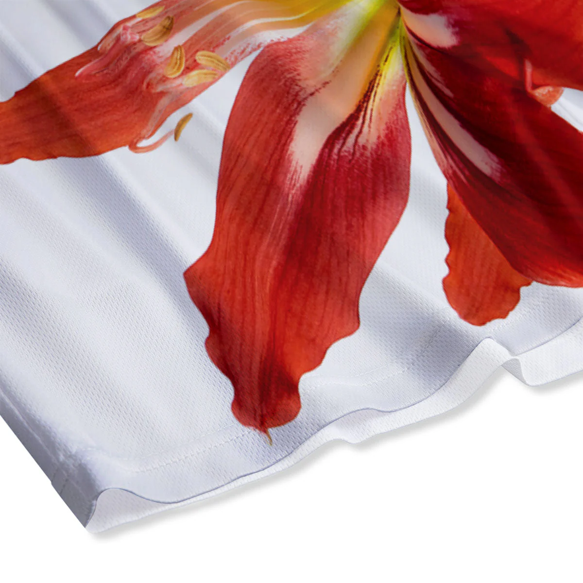 Flower Amaryllis Print Mesh Shorts - Image 4