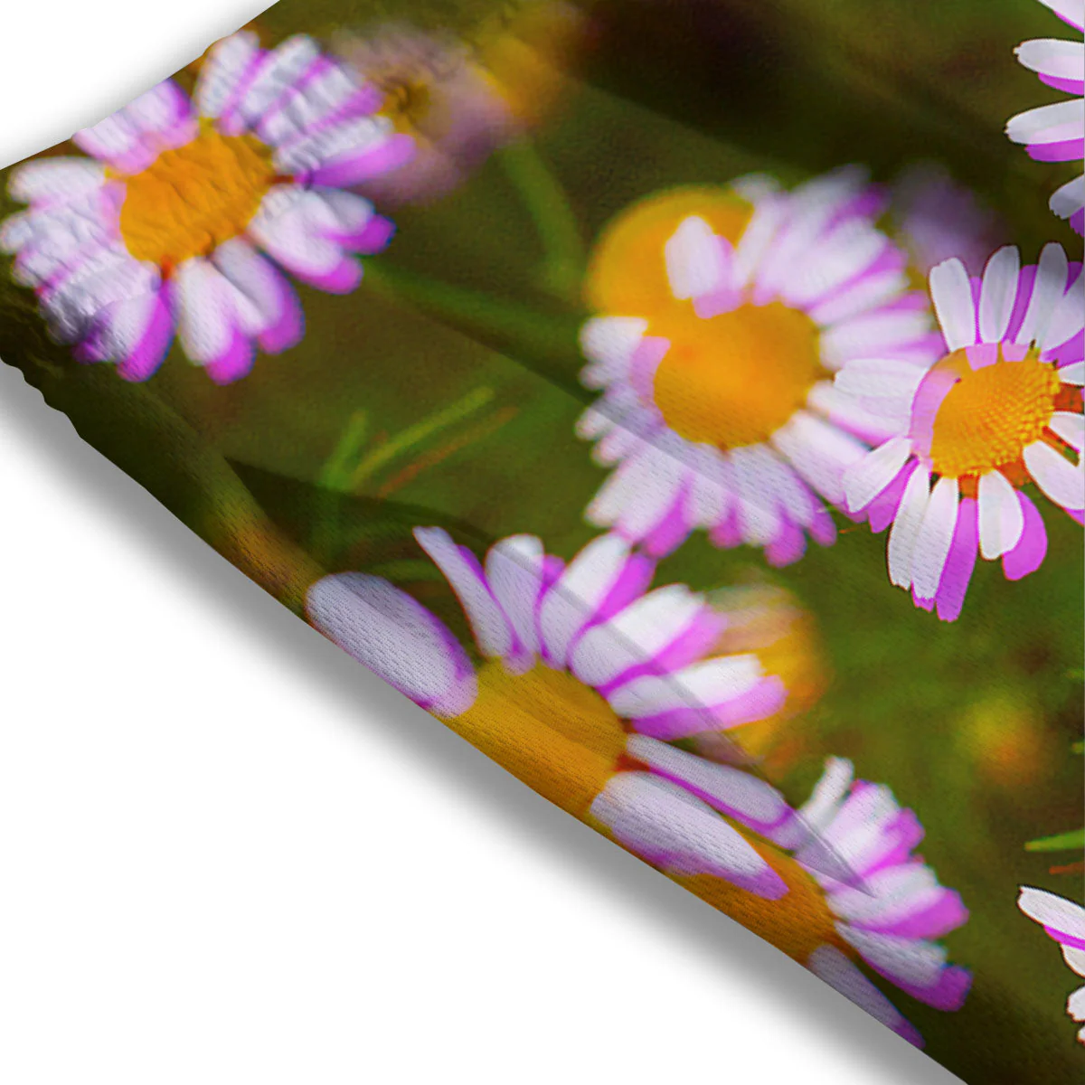 Flower Glitch Daisy Print Mesh Shorts - Image 3