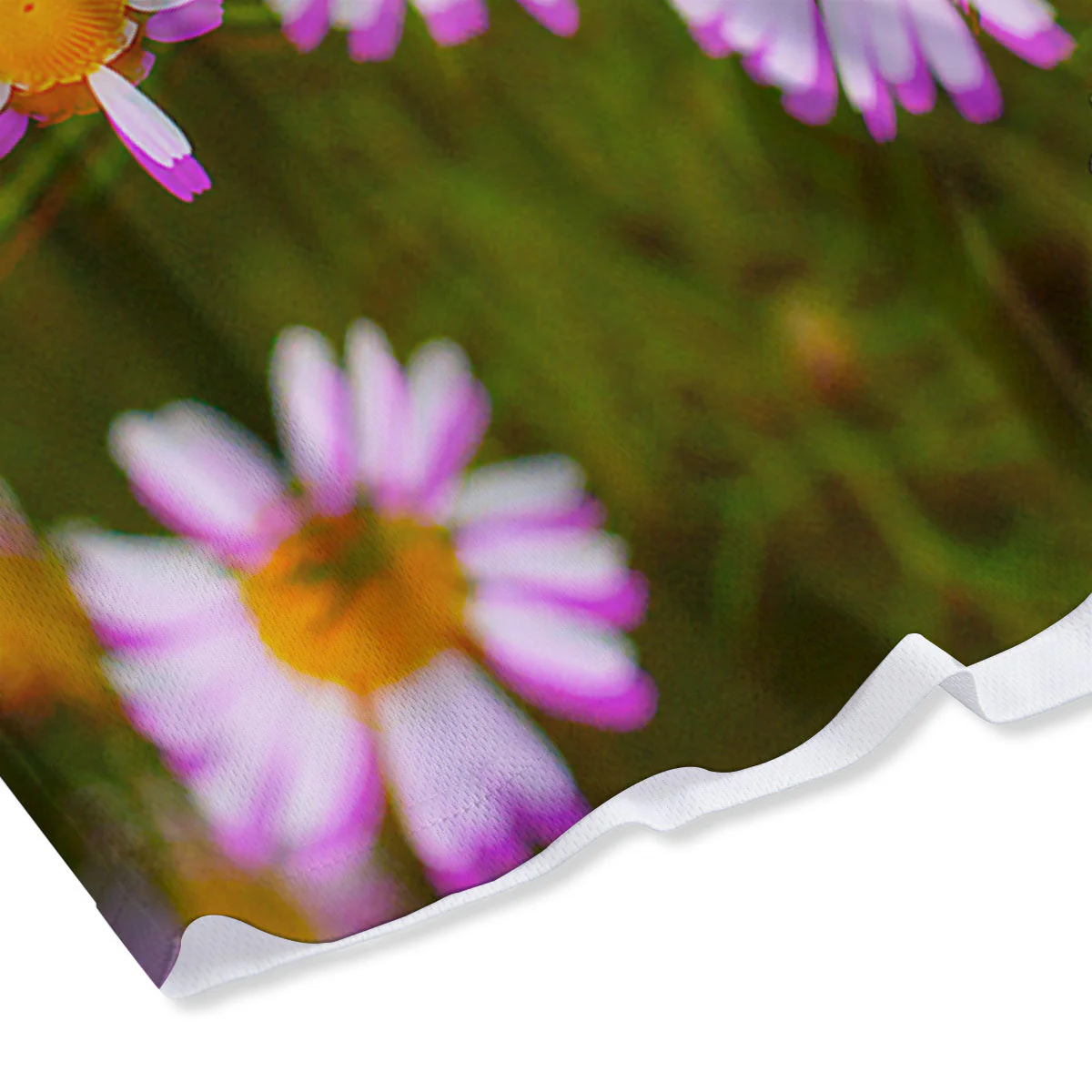 Flower Glitch Daisy Print Mesh Shorts - Image 4