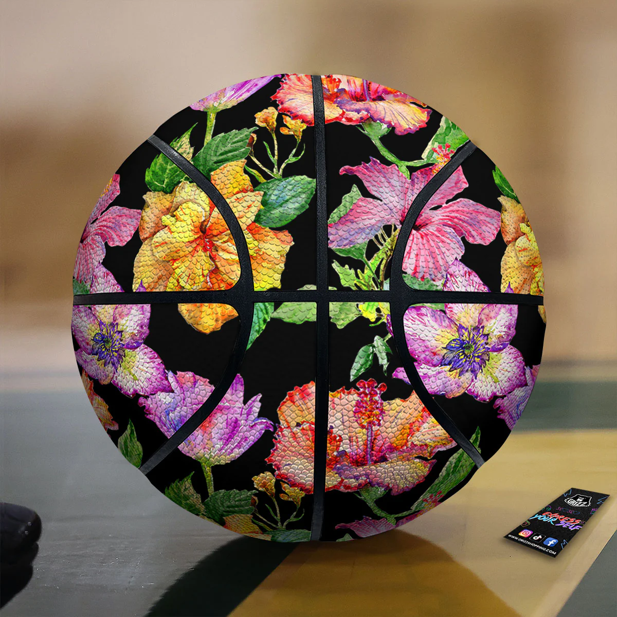 Flower Hawaiian Aloha Print Basketball