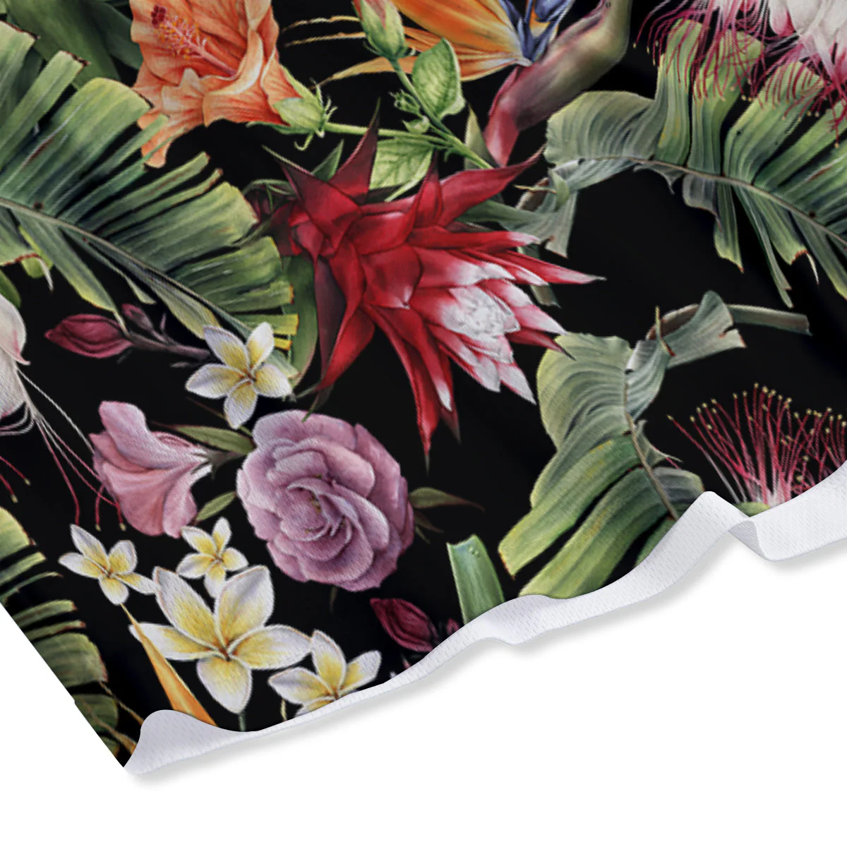 Flower Tropical Watercolor Print Pattern Mesh Shorts - Image 4