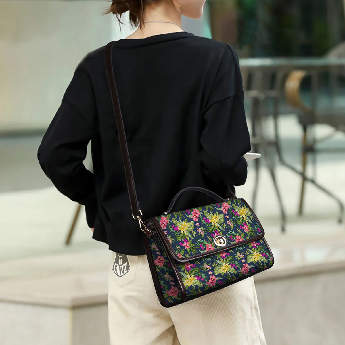 Flowers Hawaii Floral Print Pattern Women's Satchel Bag - Image 3