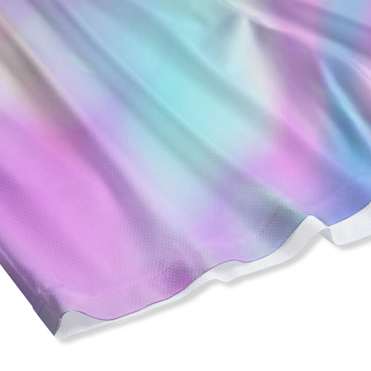 Foil Holographic Print Mesh Shorts - Image 4
