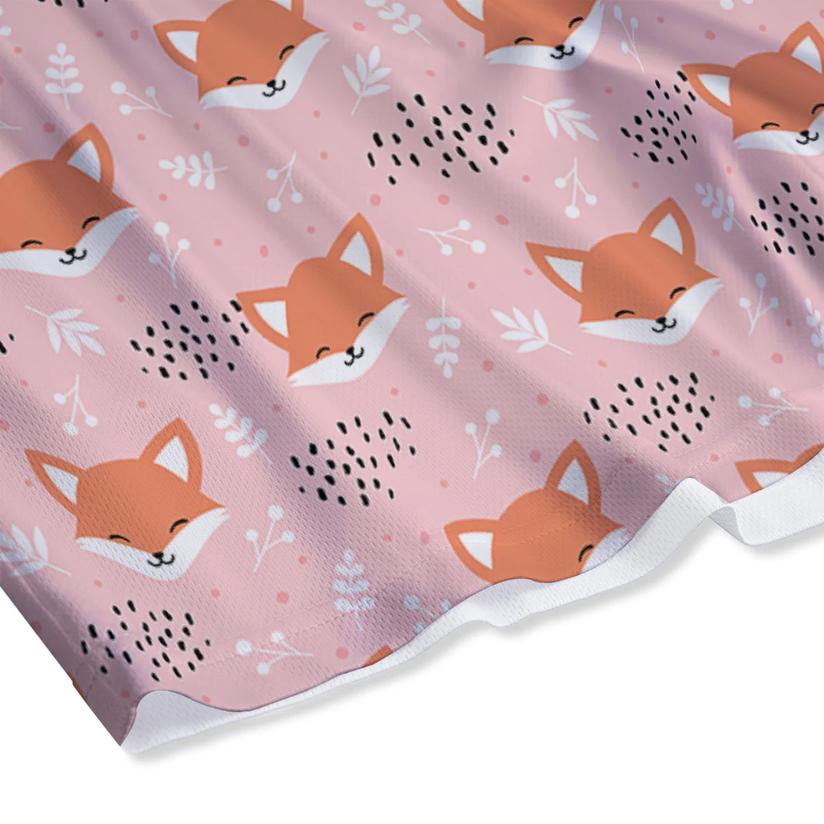 Fox Cute Print Pattern Mesh Shorts - Image 4
