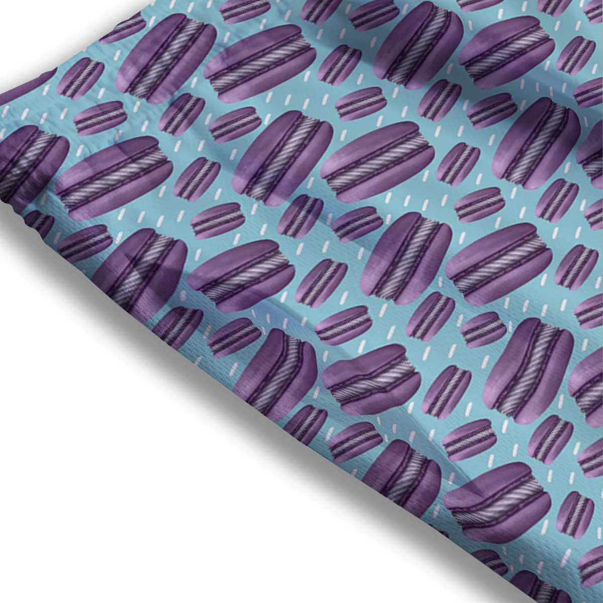 French Macarons Print Pattern Mesh Shorts - Image 3