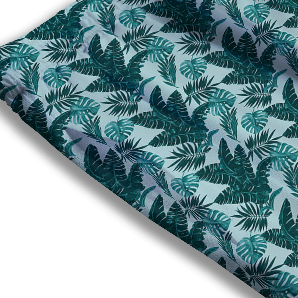 Fresh Leaf Tropical Print Mesh Shorts - Image 3