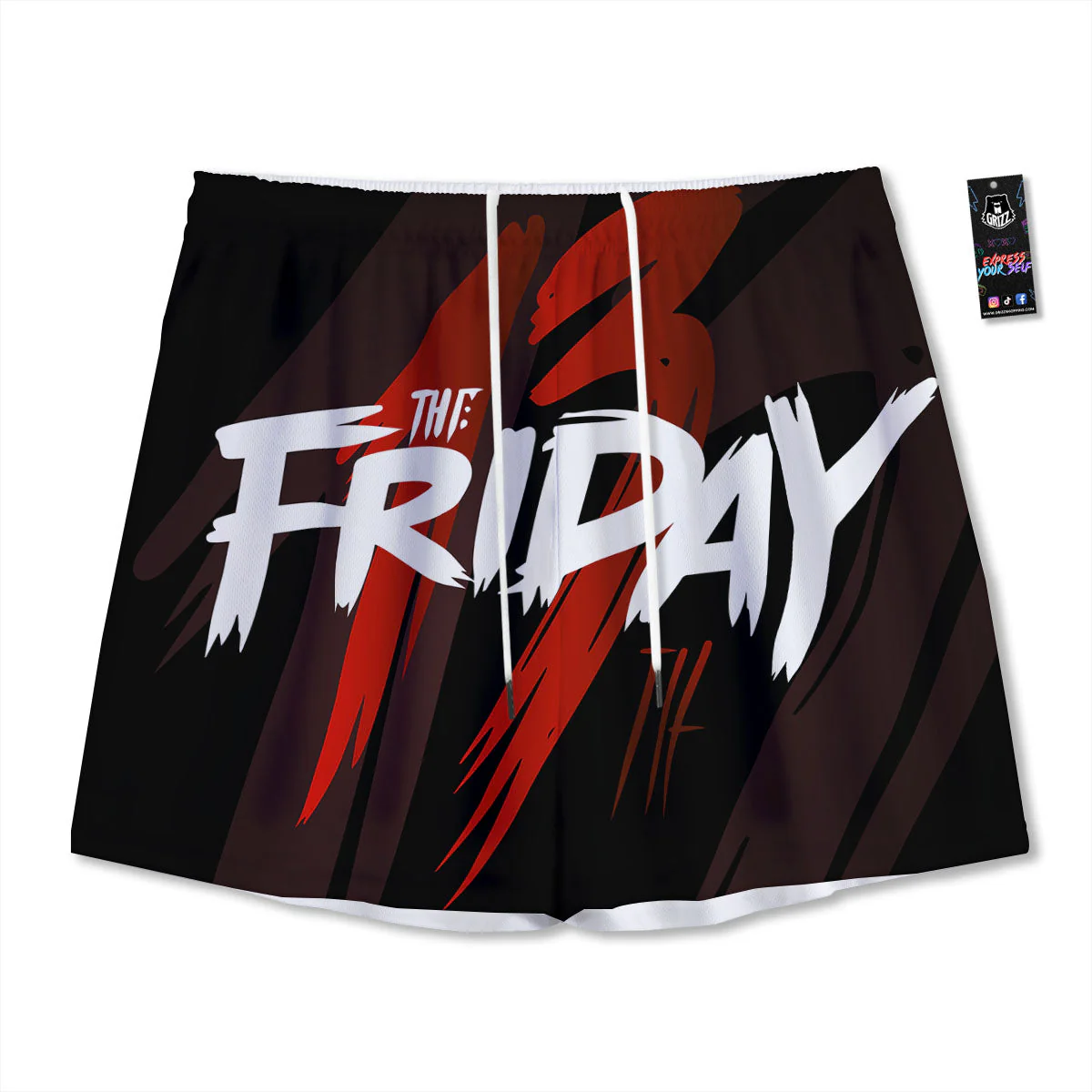 Friday 13 Print Mesh Shorts