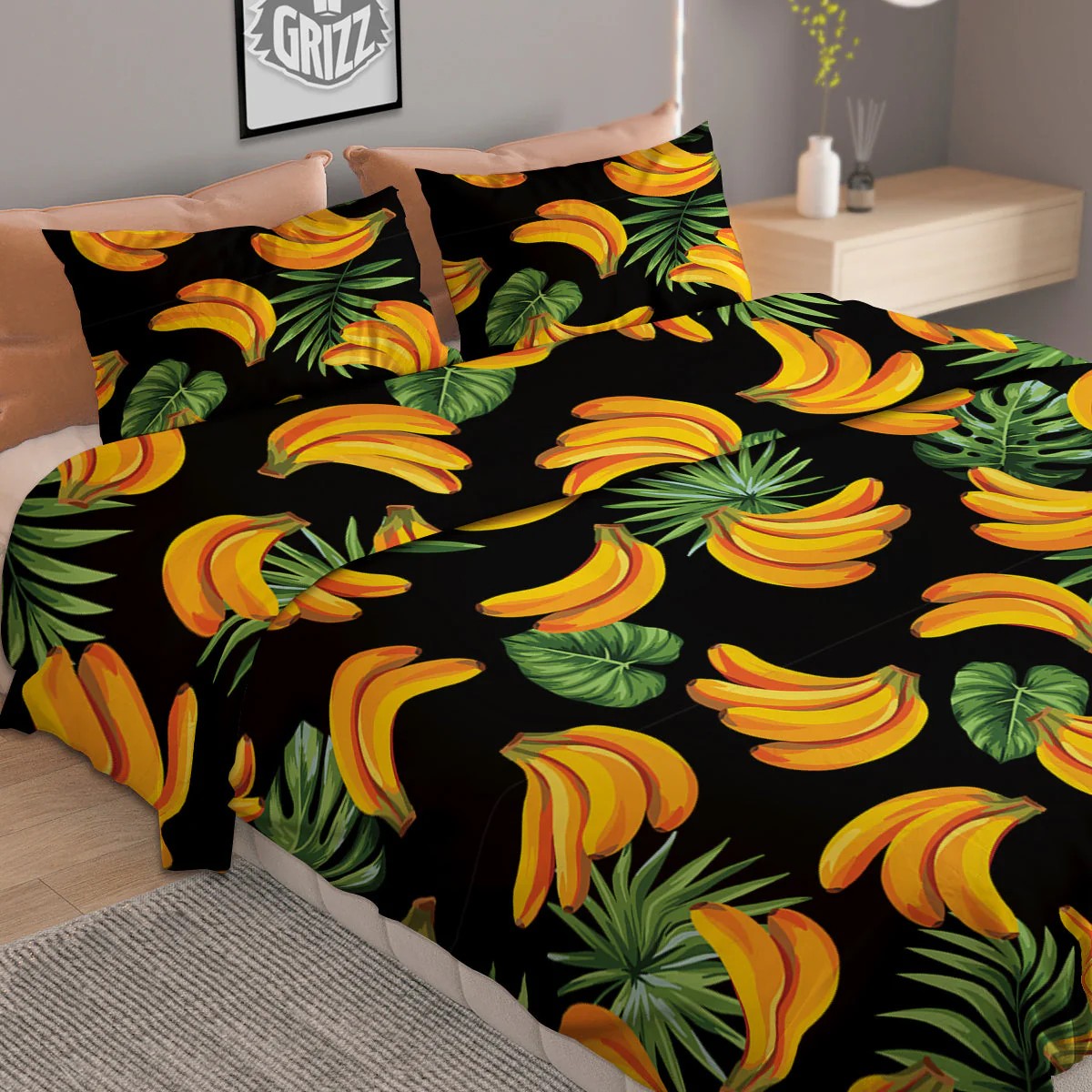 Fruit Banana Print Pattern Duvet Cover Bedding Set - Image 2