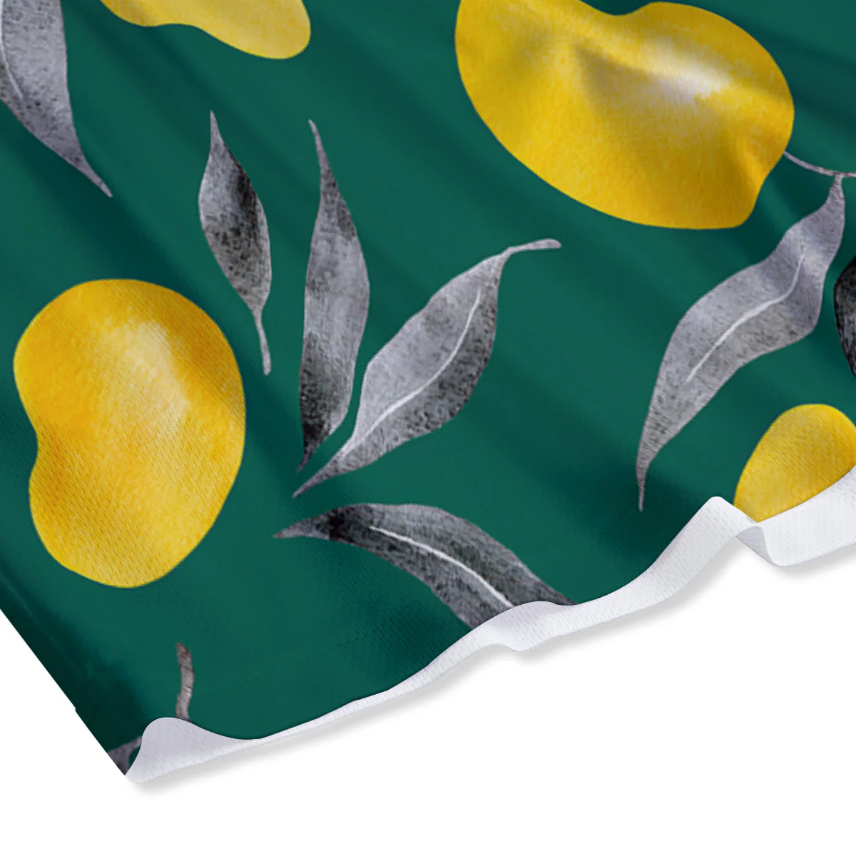 Fruit Mango Yellow Print Pattern Mesh Shorts - Image 4