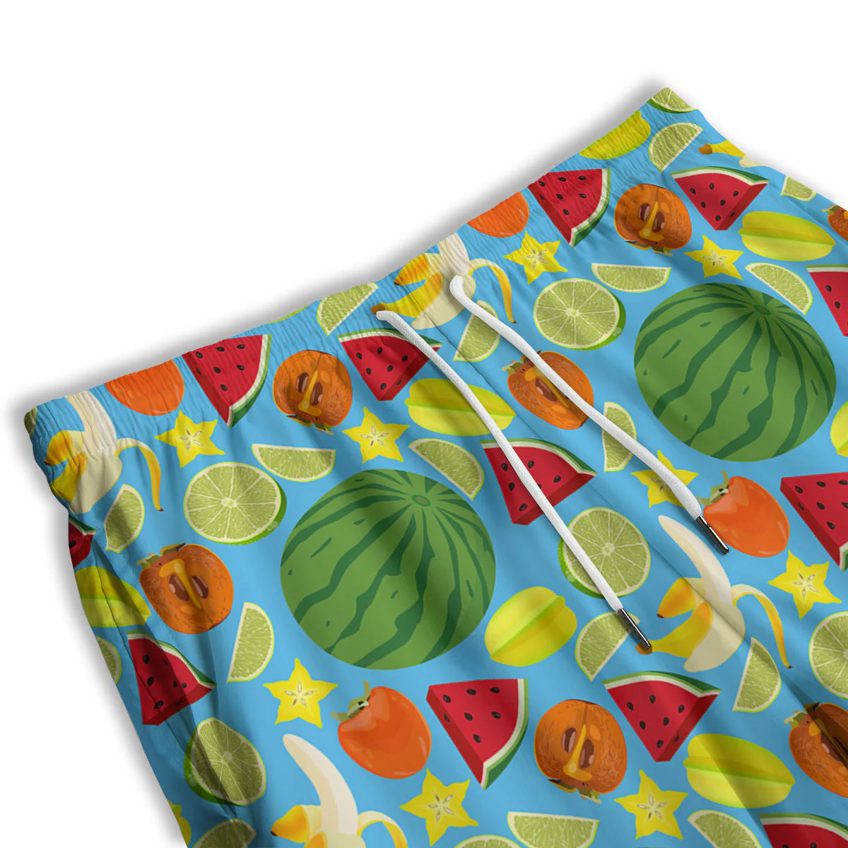 Fruits Depicting Print Pattern Men's Athletic Shorts - Image 3