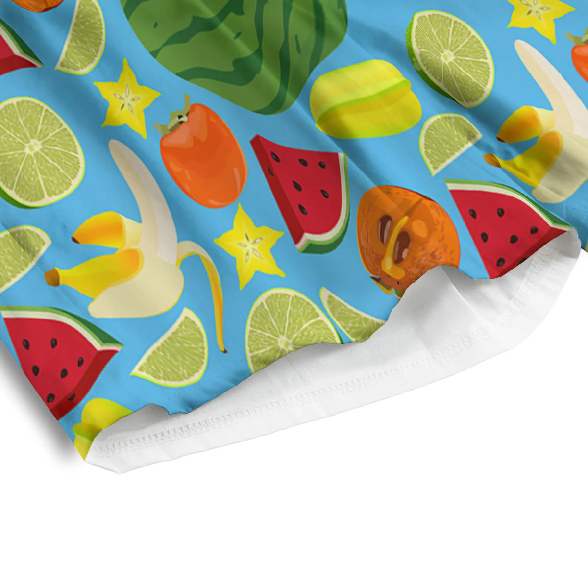 Fruits Depicting Print Pattern Men's Athletic Shorts - Image 4