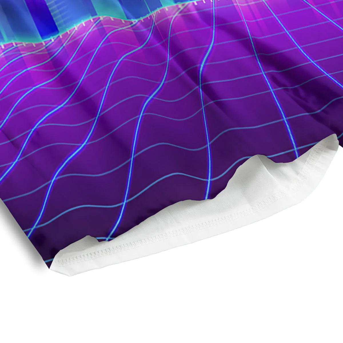 Futuristic City Print Men's Athletic Shorts - Image 4