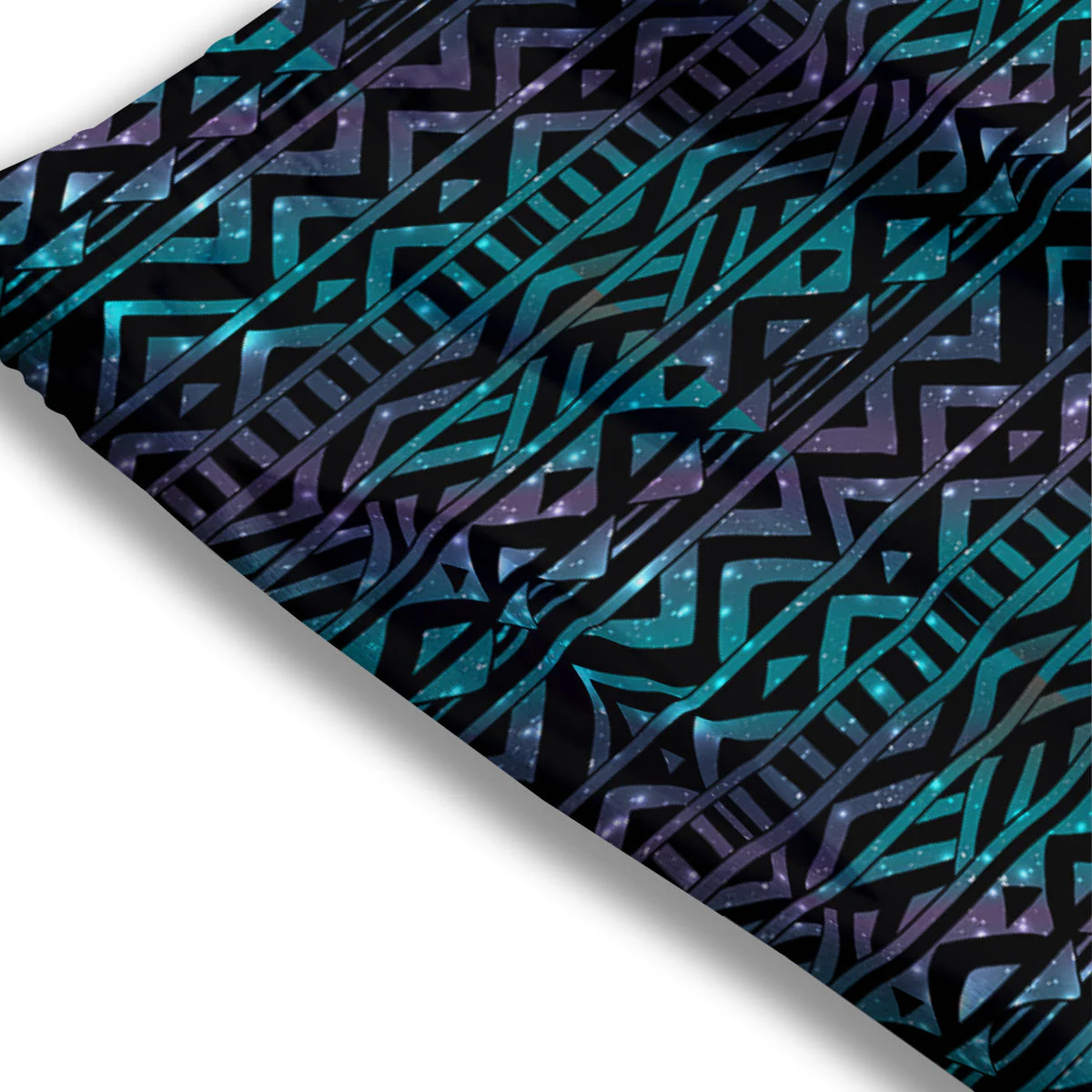 Galaxy Aztec Tribal Print Pattern Mesh Shorts - Image 3