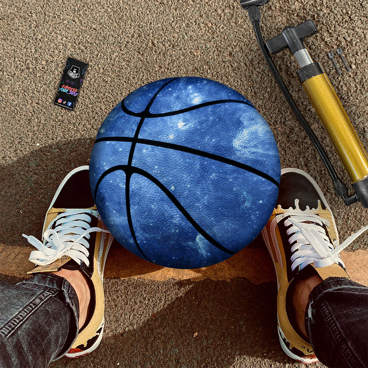 Galaxy Deep Space Nebula Universe Print Basketball - Image 2